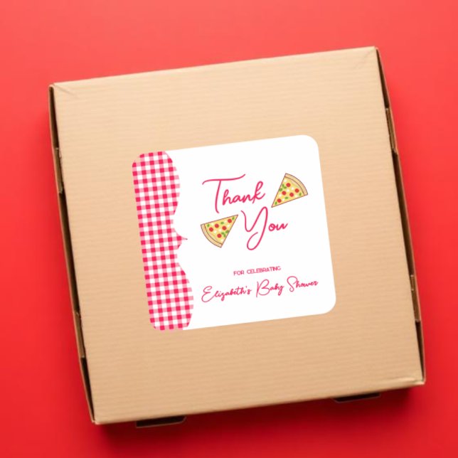 Adesivo Quadrado Ciao Baby Italian Baby Shower (Criador carregado)