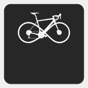 Adesivo Quadrado Ciclista de ciclismo de ciclismo de bicicleta de b
