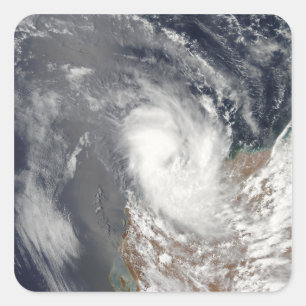 Adesivo Quadrado Ciclone Dominic ao largo da costa da Austrália Oci