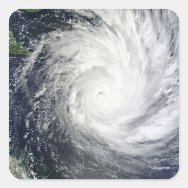 Adesivo Quadrado Ciclone Tropical Yasi (Frente)