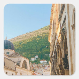 Adesivo Quadrado Cidade antiga de Dubrovnik