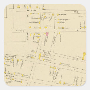 Adesivo Quadrado Cidade de Portsmouth