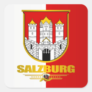 Adesivo Quadrado Cidade de Salzburgo