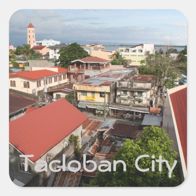 Adesivo Quadrado Cidade de Tacloban (Frente)