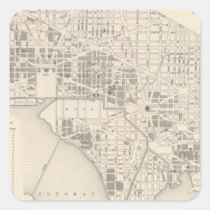 Adesivo Quadrado Cidade de Washington 2