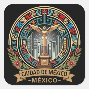 Adesivo Quadrado Cidade do México, México, América Central