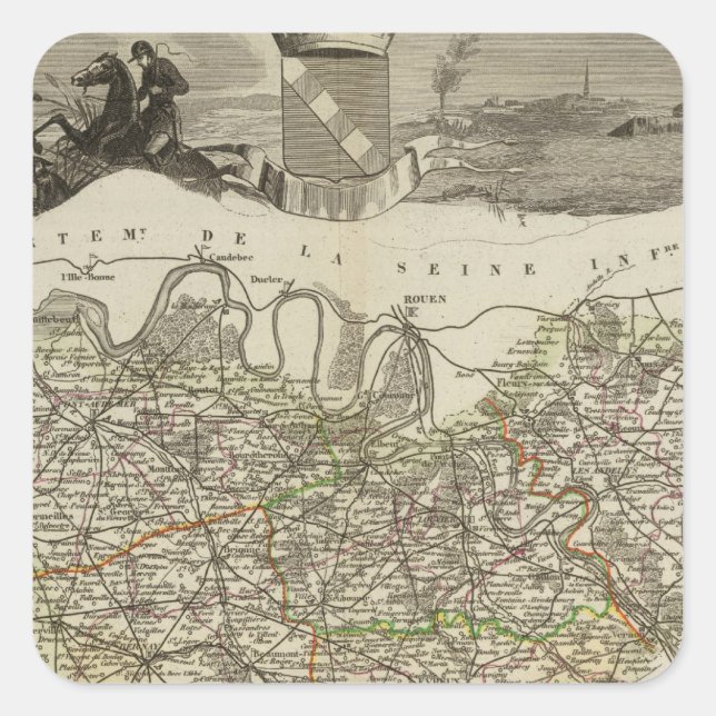 Adesivo Quadrado Cidade e cidades (Frente)