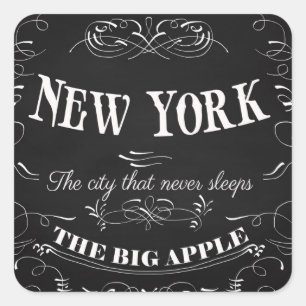 Adesivo Quadrado Cidade nova de York- da Nova Iorque que nunca