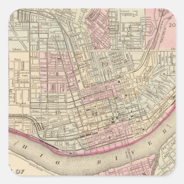 Adesivo Quadrado Cincinnati 2 (Frente)