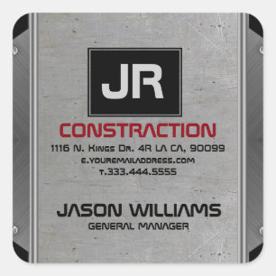 Adesivo Quadrado Cinza Textura Pulmonar Metálica Ênfase Negra