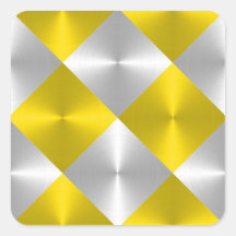 Cinzas e quadrados metálicos amarelos