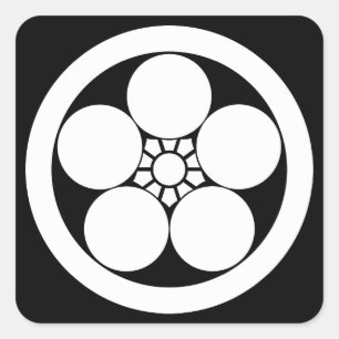 Adesivo Quadrado Círculo com Umebachi