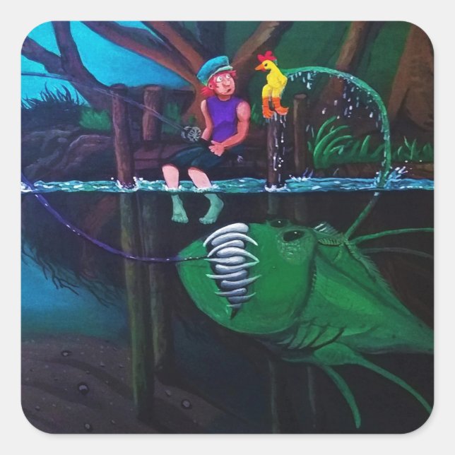 Adesivo Quadrado círculo de vida (Frente)