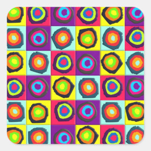 Adesivo Quadrado círculos