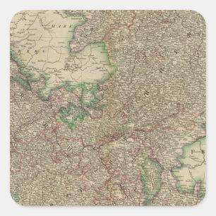 Adesivo Quadrado Círculos superiores, mais baixos de Rhine