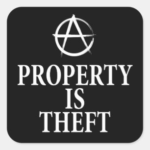 Adesivo Quadrado Citação de anarquia