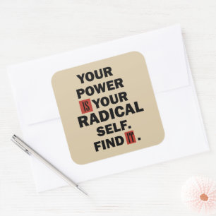 Adesivo Quadrado citação de motivação para o sucesso na vida re