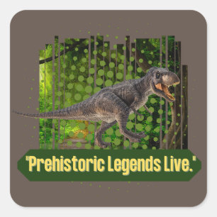 ADESIVO QUADRADO CITAÇÃO DINOSAUR