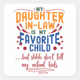 Adesivo Quadrado Citação Favorita Da Família Engraçada Por Crianças