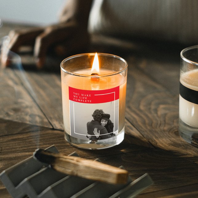 Adesivo Quadrado Citação Romântica e Foto | Presente Dia de os namo (Criador carregado)