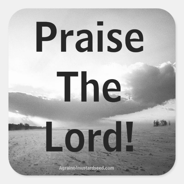 Adesivo Quadrado Citações Religiosas (Frente)