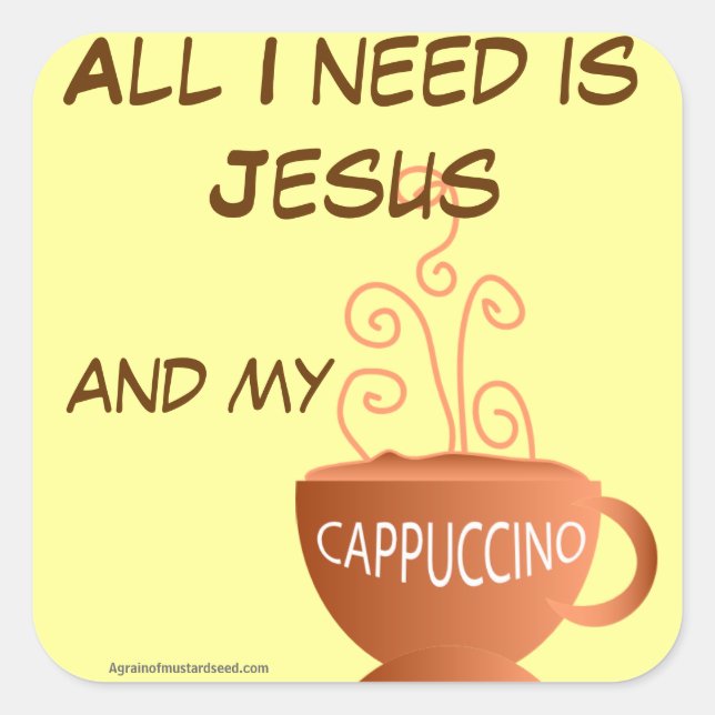 Adesivo Quadrado Citações Religiosas (Frente)