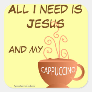 Adesivo Quadrado Citações Religiosas