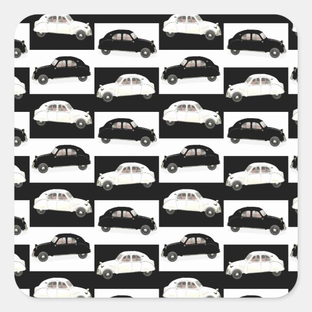 Adesivo Quadrado Citroen 2CV (Frente)