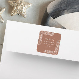 Adesivo Quadrado Citros e especiarias | Endereço para devolução de 