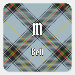 Adesivo Quadrado Clan Bell Tartan