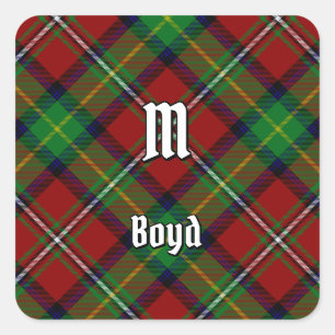 Adesivo Quadrado Clan Boyd Tartan
