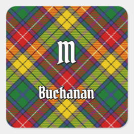 Adesivo Quadrado Clan Buchanan Tartan