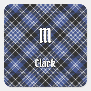 Adesivo Quadrado Clan Clark Tartan