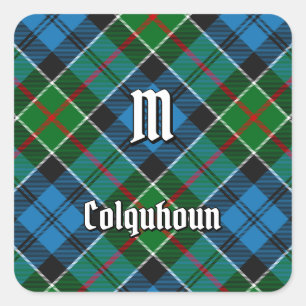 Adesivo Quadrado Clan Colquhoun Tartan