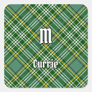 Adesivo Quadrado Clan Currie Tartan