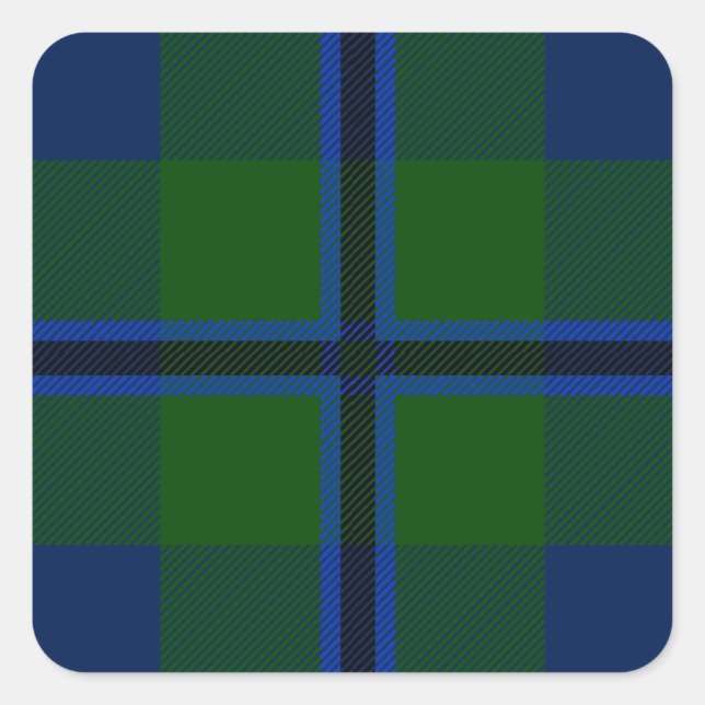Adesivo Quadrado Clan Douglas Tartan (Frente)