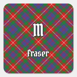Adesivo Quadrado Clan Fraser de Lovat Tartan