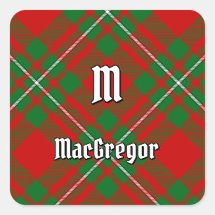 Adesivo Quadrado Clan Gregor Tartan Square Sticker
