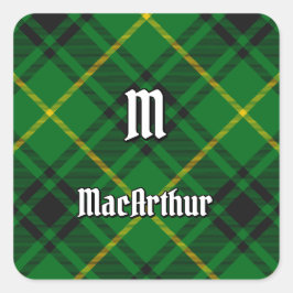 Adesivo Quadrado Clan MacArthur Tartan