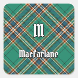 Adesivo Quadrado Clan MacFarlane Caça Antigo Tartan