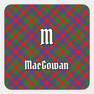 Adesivo Quadrado Clan MacGowan Tartan