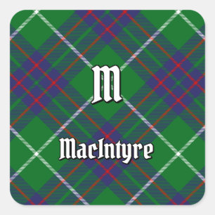 Adesivo Quadrado Clan MacIntyre Hunting Tartan Square Sticker