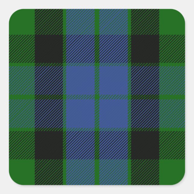 Adesivo Quadrado Clan MacKay Tartan (Frente)