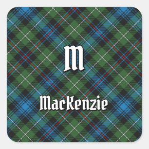 Adesivo Quadrado Clan MacKenzie Tartan