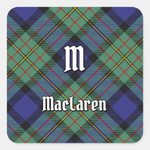 Adesivo Quadrado Clan MacLaren Tartan