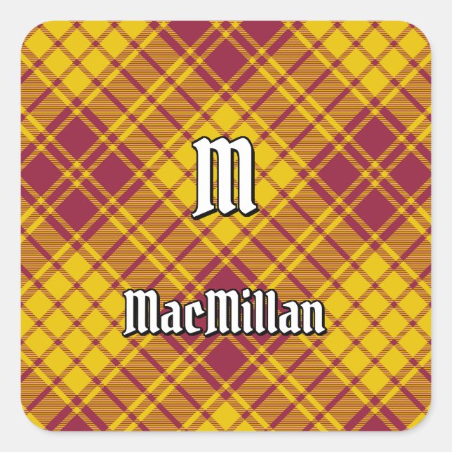 Adesivo Quadrado Clan MacMillan Dress Tartan (Frente)