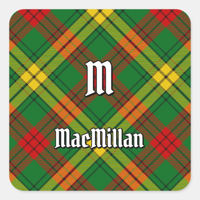 Adesivo Quadrado Clan MacMillan Tartan (Frente)