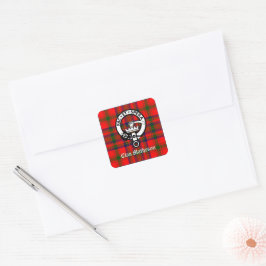 Adesivo Quadrado Clan Matheson Crest Crachá e Tartan