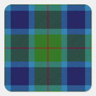 Adesivo Quadrado Clan Miller Tartan