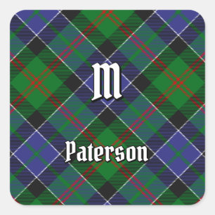 Adesivo Quadrado Clan Paterson Tartan